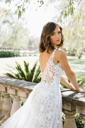Boho-Inspired Wedding Gown with Cotton Lace Finley